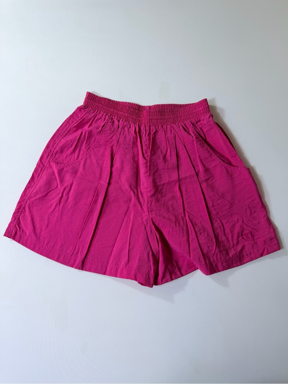 Sergio Tacchini Pink Athletic Tennis Shorts Vintage 90’s Y2K Logo Women’s Sz 10